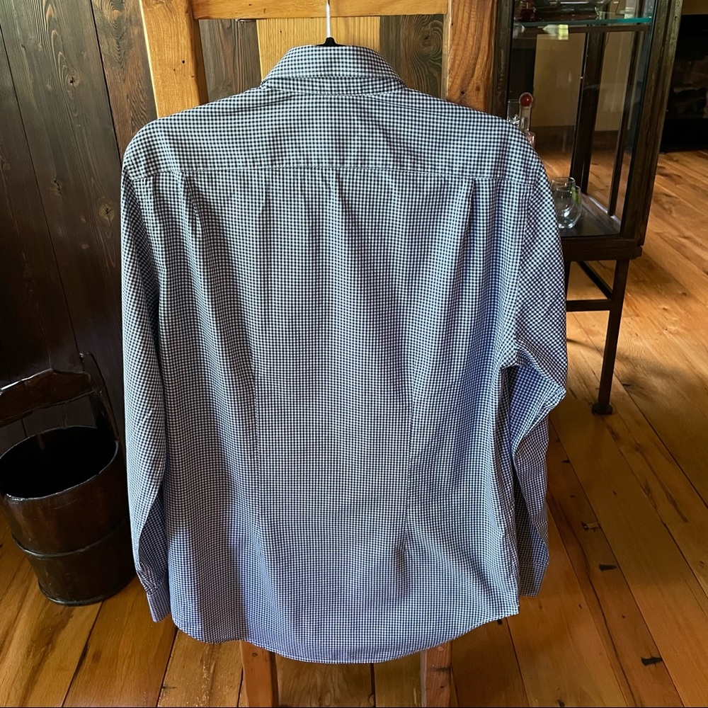 Paul Smith Men’s blue/navy check dress shirt. Size 15.5 - Picture 5 of 6